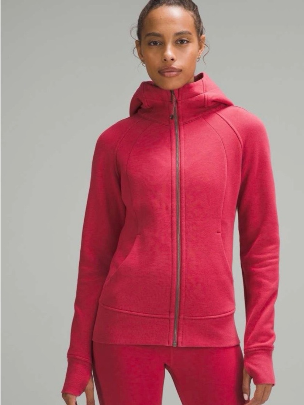 Lululemon full zip scuba size 10